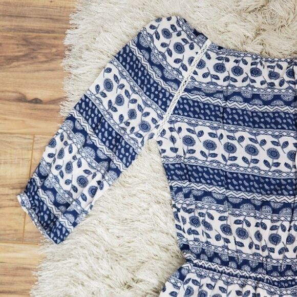 Miss Love Women's Jumpsuit Romper Shorts Blue - Picture 6 of 6